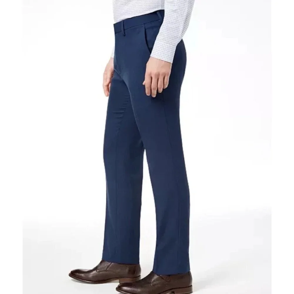 NEW Kenneth Cole Men's 32 X 30 Slim Fit Performance Dress Pants Super Flex